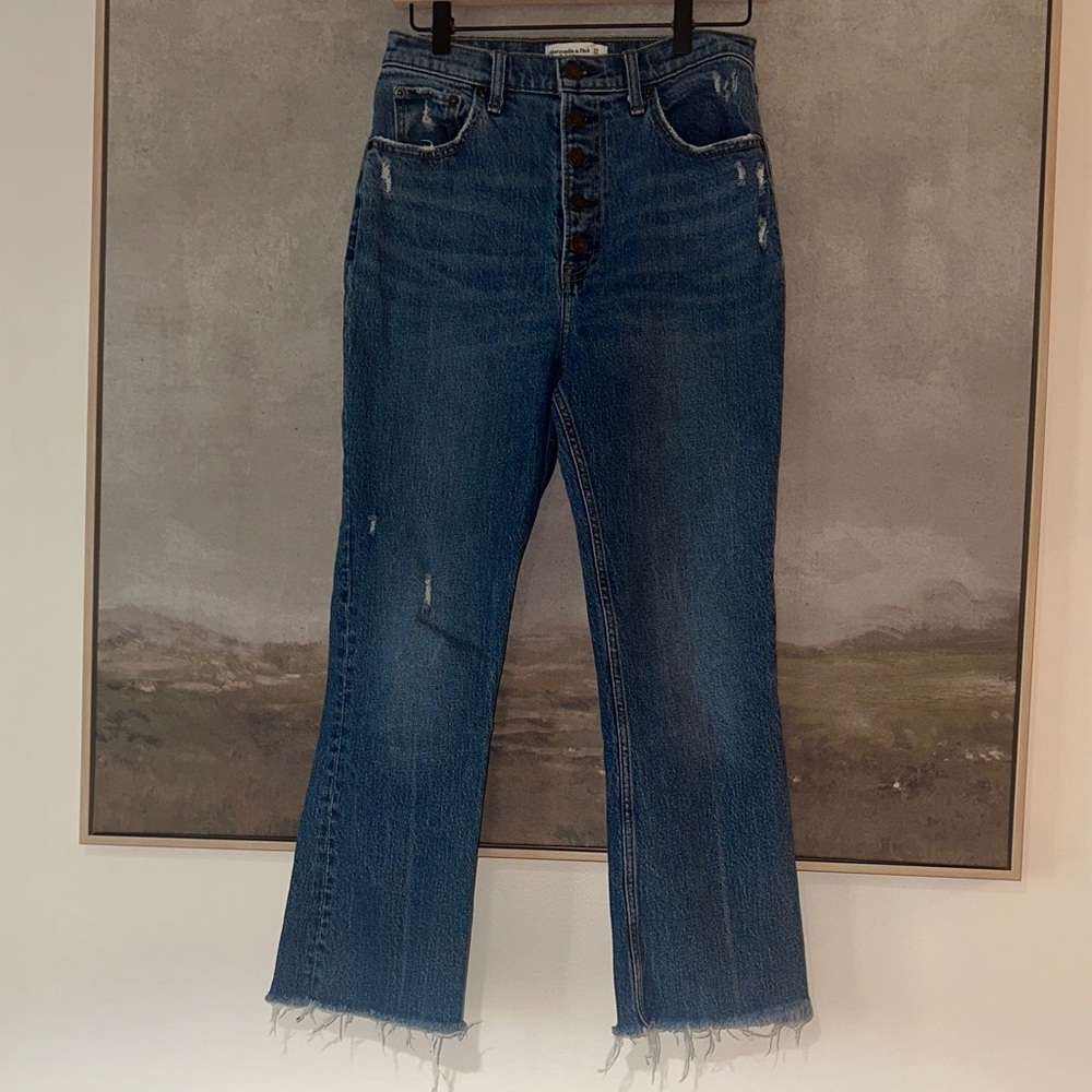 Abercrombie & Fitch The Kick Flare Ultra High Rise Jeans